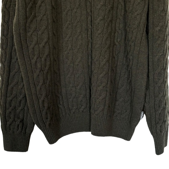 BARBOUR Oversized Slouchy Knit Crewneck Grandpa Dad Boyfriend Sweater Wool - Picture 6 of 11